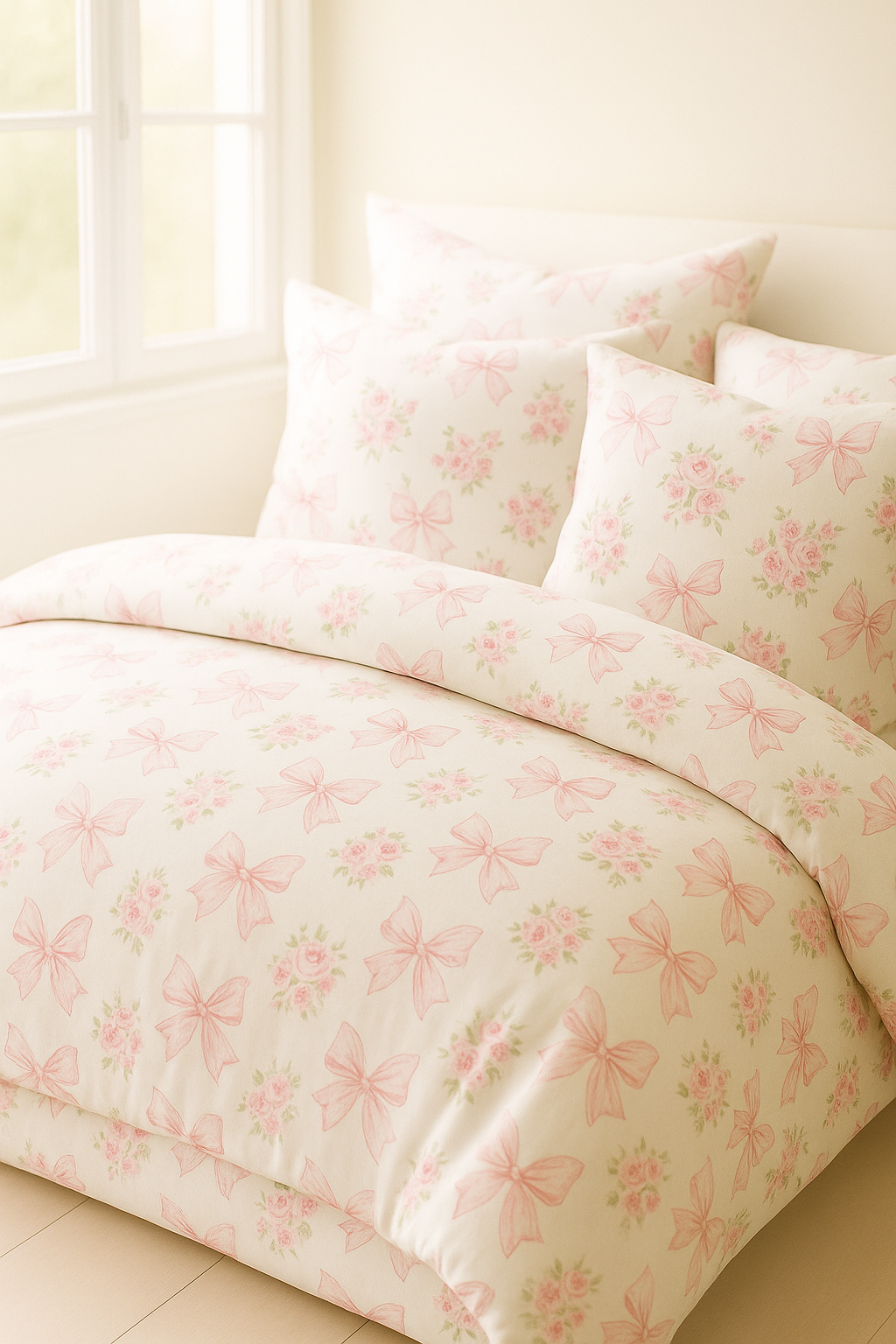 IMG_7356 Pinkbow Rose Garden-Duvet Cover Set-001 - Image 1