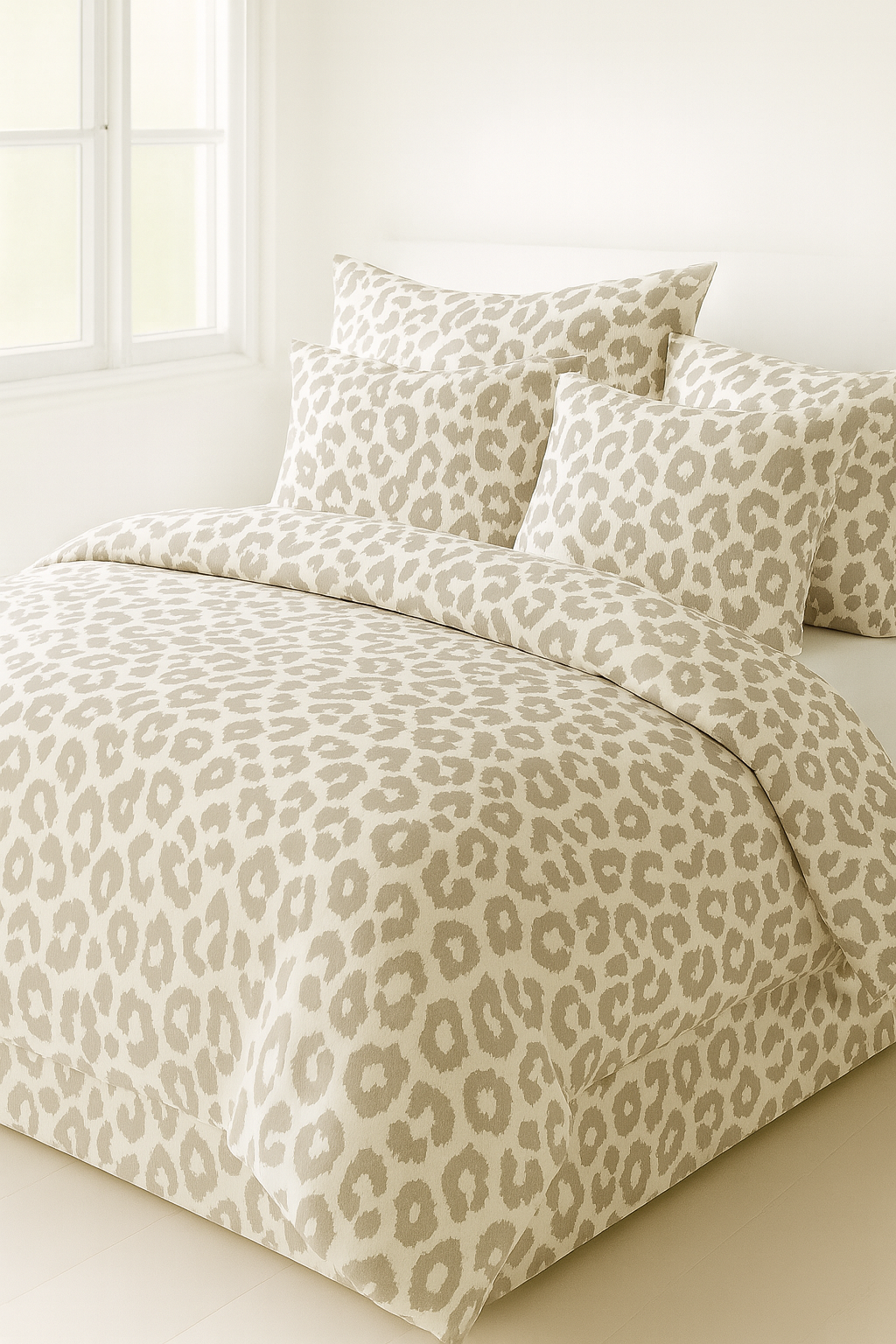 IMG_7360 Sand Leopard-Duvet Cover set-002 - Image 1