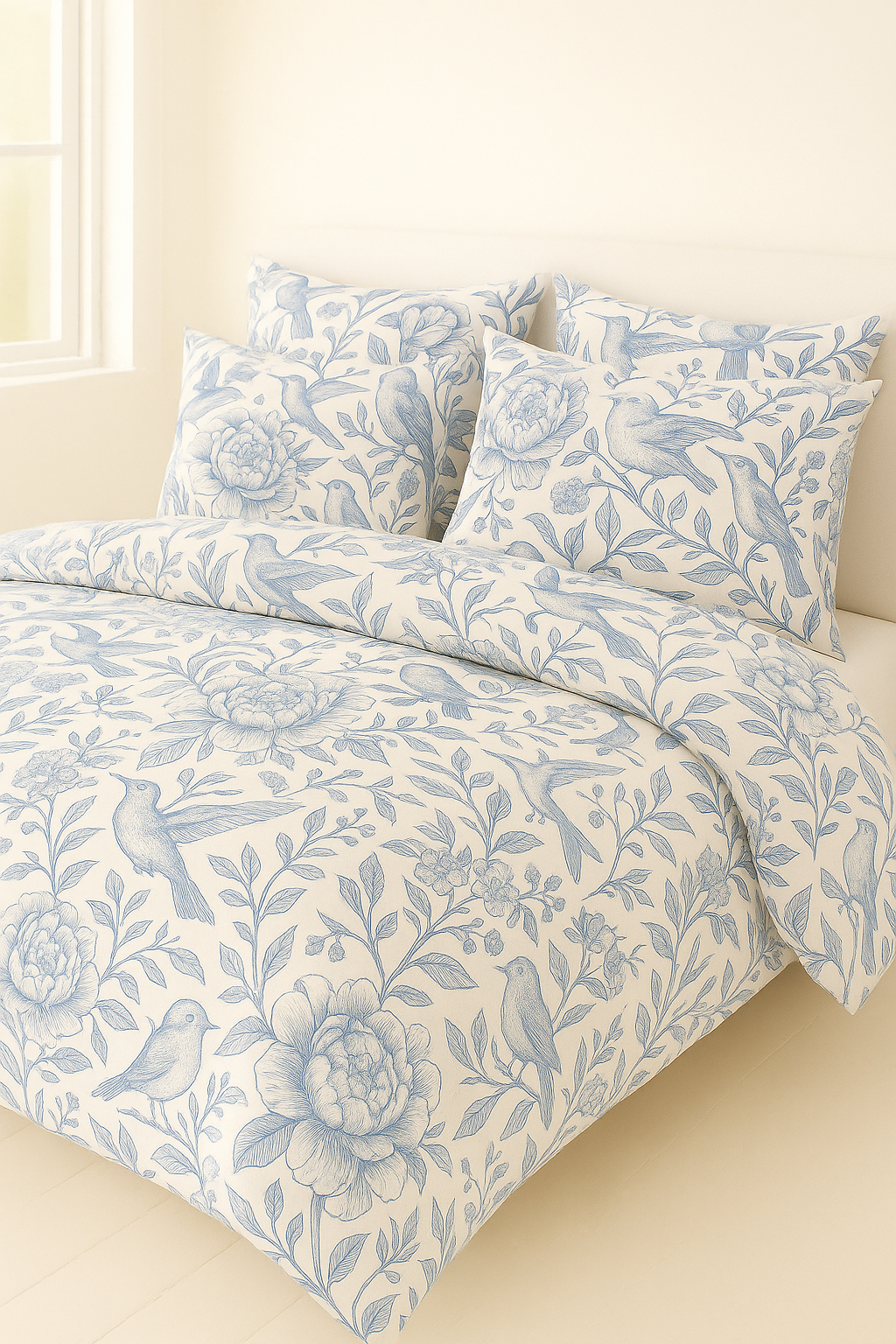 IMG_7454 Azure Songbirds-Duvet cover set-006 - Image 1