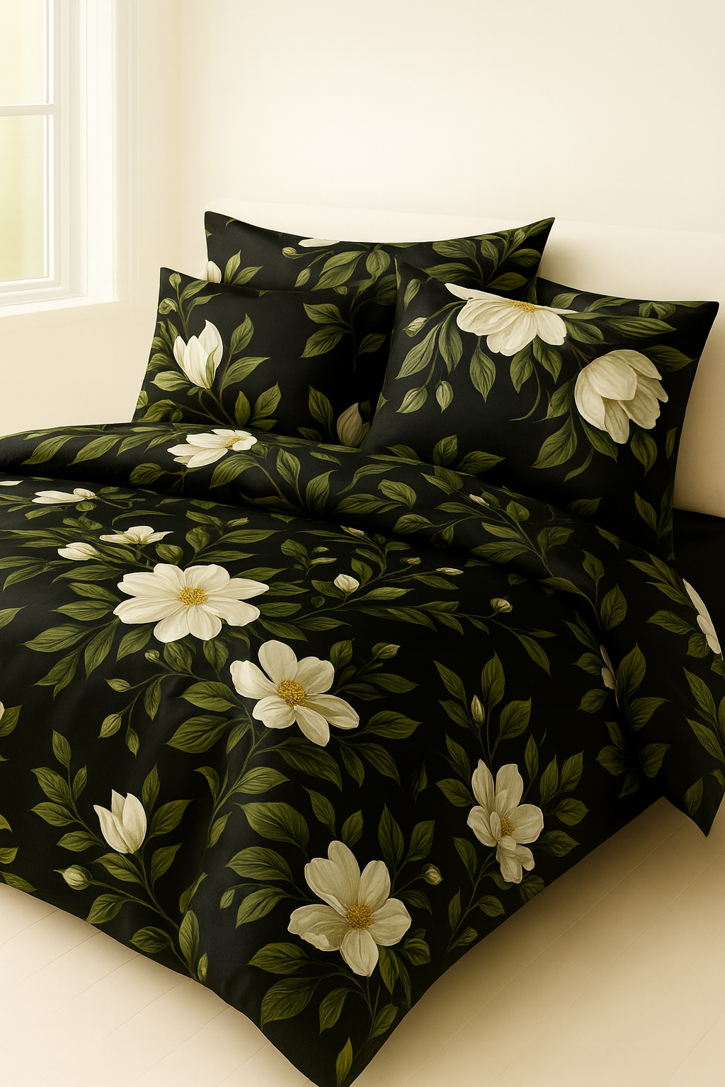 IMG_7538 Noir Magnolia-Duvet cover set-013 - Image 1