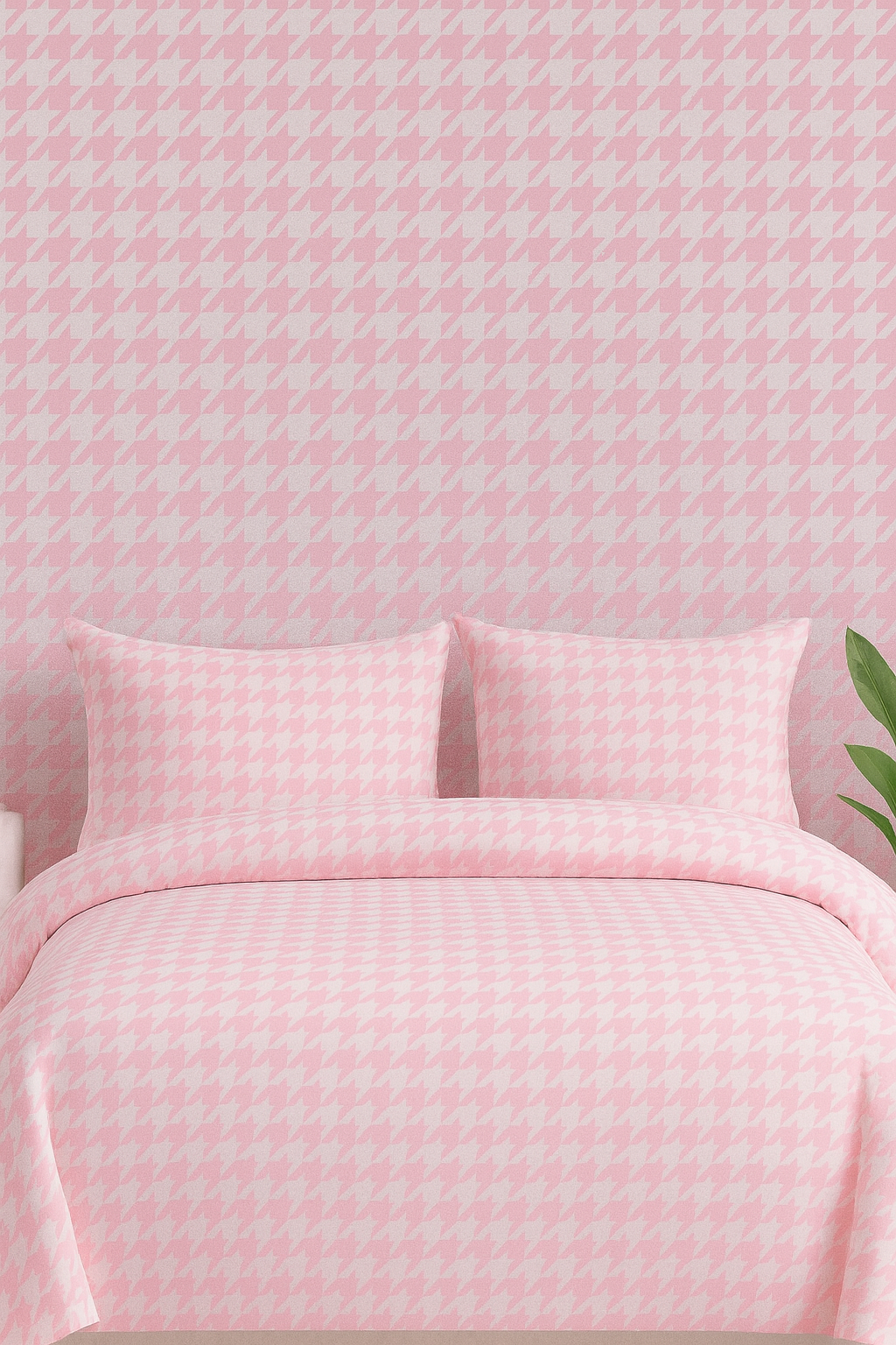 IMG_8011 Cotton Candy Houndstooth-Duvet Cover Set-028 - Image 1
